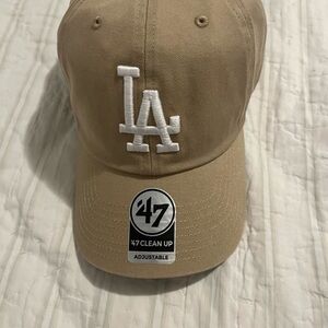 Dodgers: 47 Brand Tan Baseball Cap